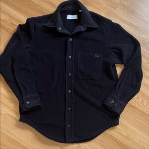 Tna Aritzia Black Fleece Shacket Shirt Size XS